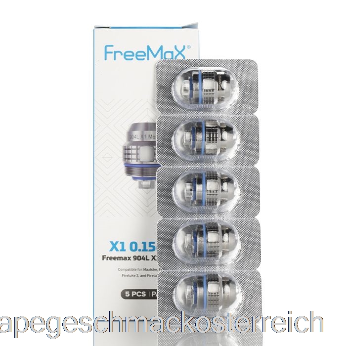 Freemax Maxluke 904l X Ersatzspulen 0,15 Ohm 904l X1 Single-Mesh-Spulen Vape-Geschmack